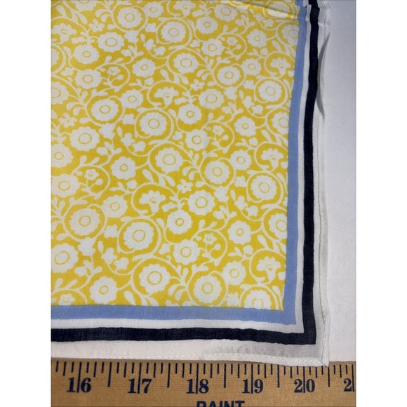 (2) TALBOTS SCARVES GARDEN SCARF FLOWERS & PATCHWORK NWT - Picture 4 of 8